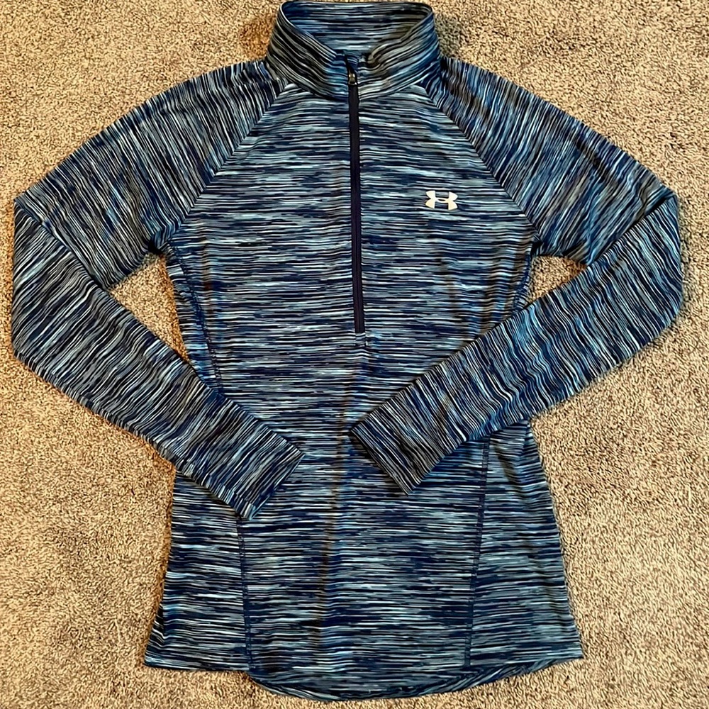 Blue Under Armour Athletic Half Zip, Size S & in Perfect Condition!